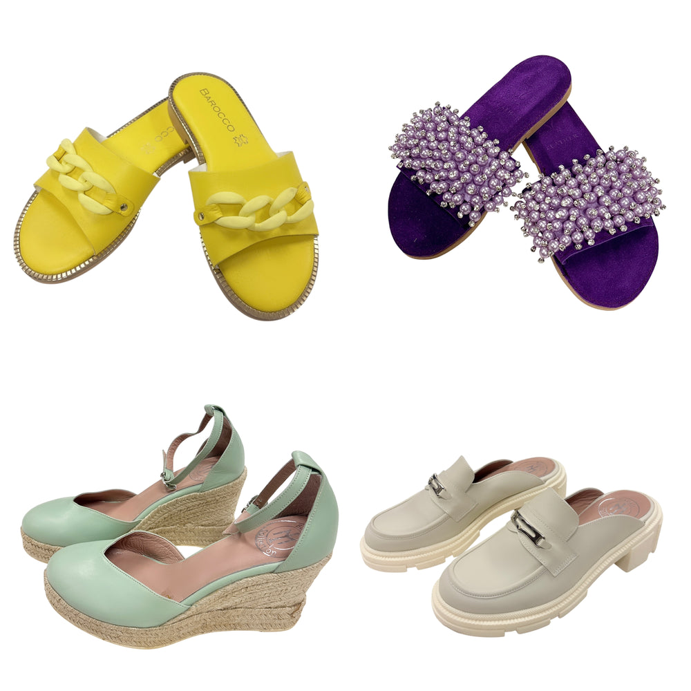 ASSORTMENT OF SIZE 36 (5.5-6) SANDALS AND SHOES