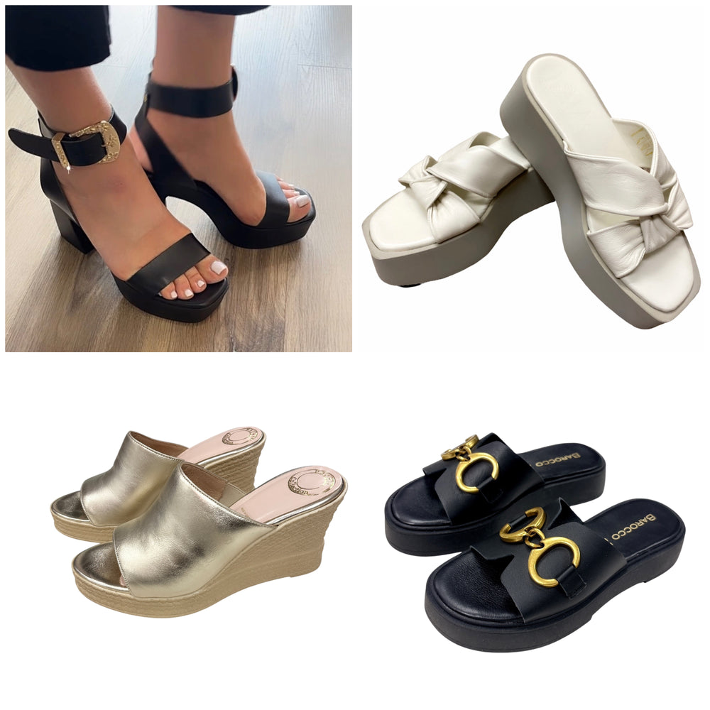 ASSORTMENT OF SIZE 37 (6.5-7) SANDALS AND SHOES