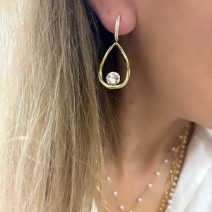 TEARDROP with CZ EARRINGS TEARDROP with CZ EARRINGS