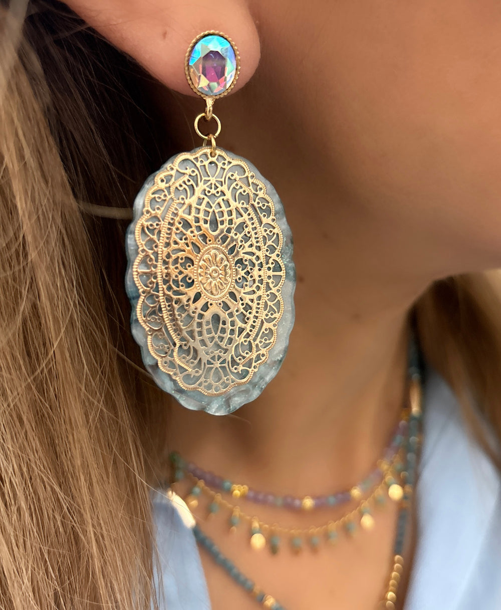 FILIGREE STATEMENT EARRINGS