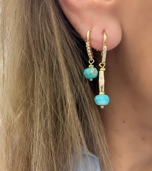 TURQUOISE DROPS EARRINGS TURQUOISE DROPS EARRINGS