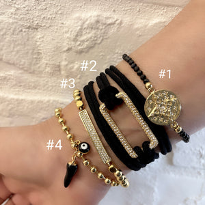 BRACELETS NOIRS BRACELETS NOIRS