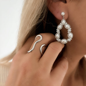 BOUCLES D'OREILLES EN ARGENT ACACIA BOUCLES D'OREILLES EN ARGENT ACACIA