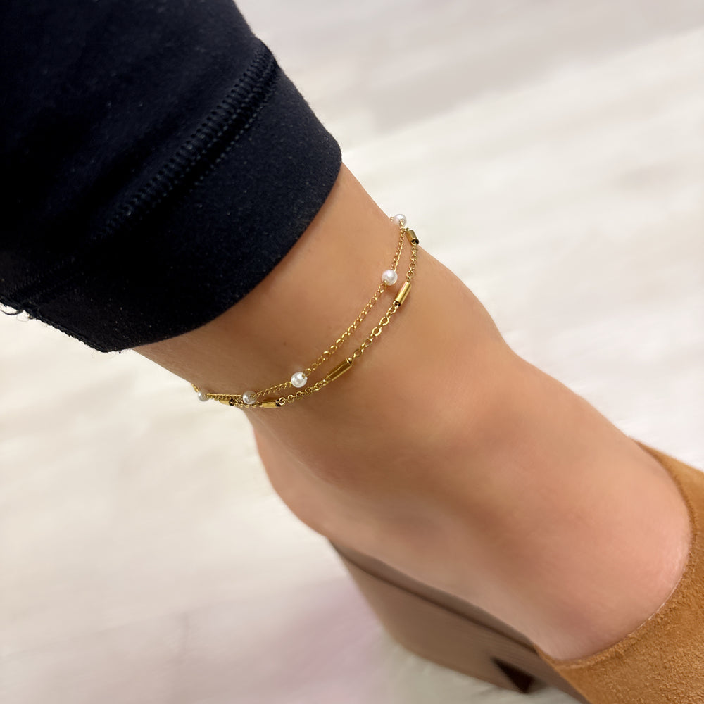 Bracelet de cheville Perlina