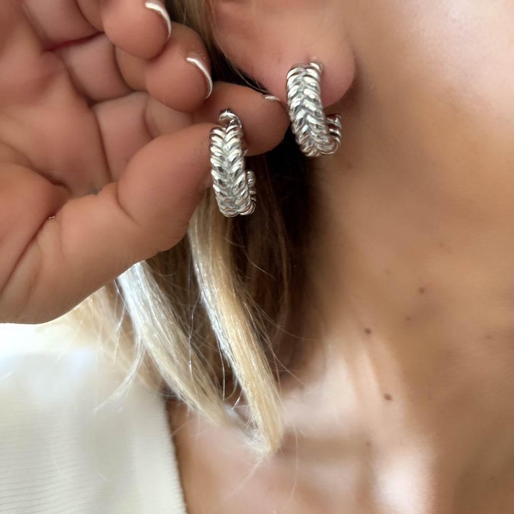 BOUCLES D'OREILLES EN ARGENT XANTHE
