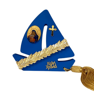 BATEAU EN BOIS AVEC DÉCOR EN PLEXIGLAS BATEAU EN BOIS AVEC DÉCOR EN PLEXIGLAS