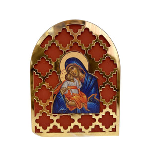 Icône Pangia sur bois avec plexiglas Icône Pangia sur bois avec plexiglas