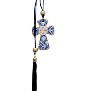 ROUNDED EDGES PORCELAIN CROSSES HANGING DECOR ROUNDED EDGES PORCELAIN CROSSES HANGING DECOR