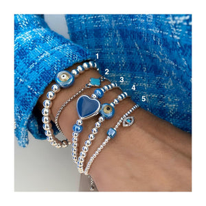 BRACELETS OEIL EN ARGENT INDIGO BRACELETS OEIL EN ARGENT INDIGO