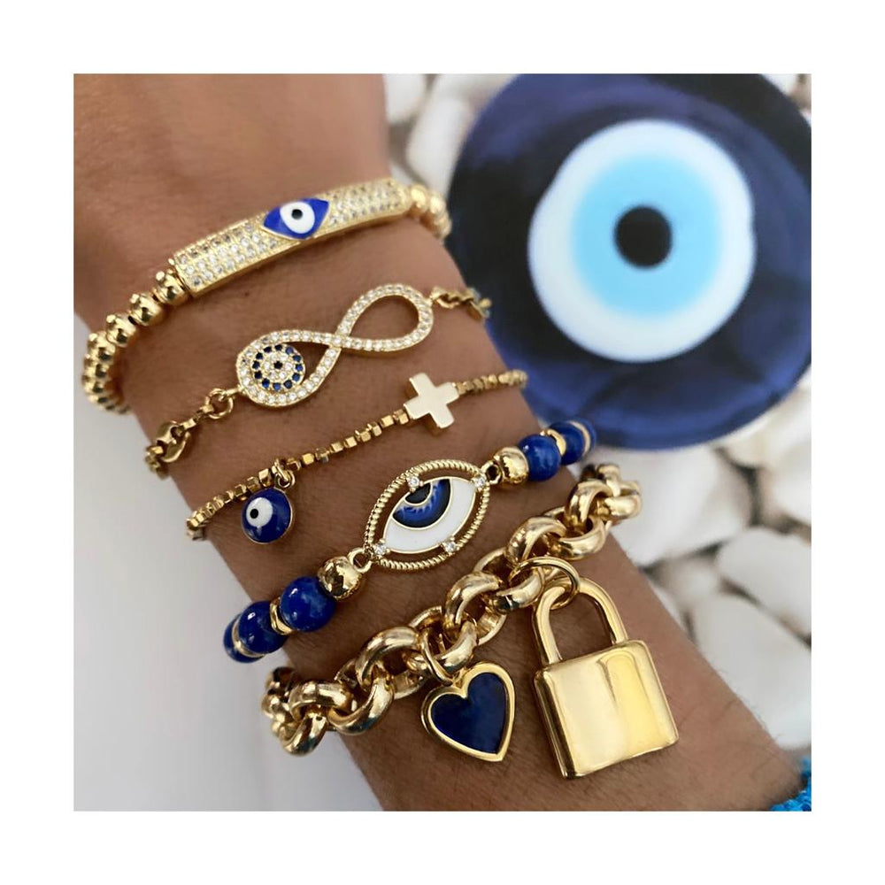 BRACELETS YEUX AZUR