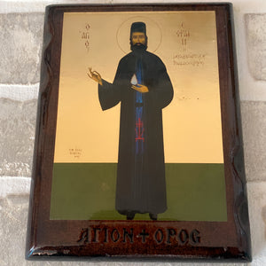 WOOD ICON OF SAINT EFRAIM WOOD ICON OF SAINT EFRAIM