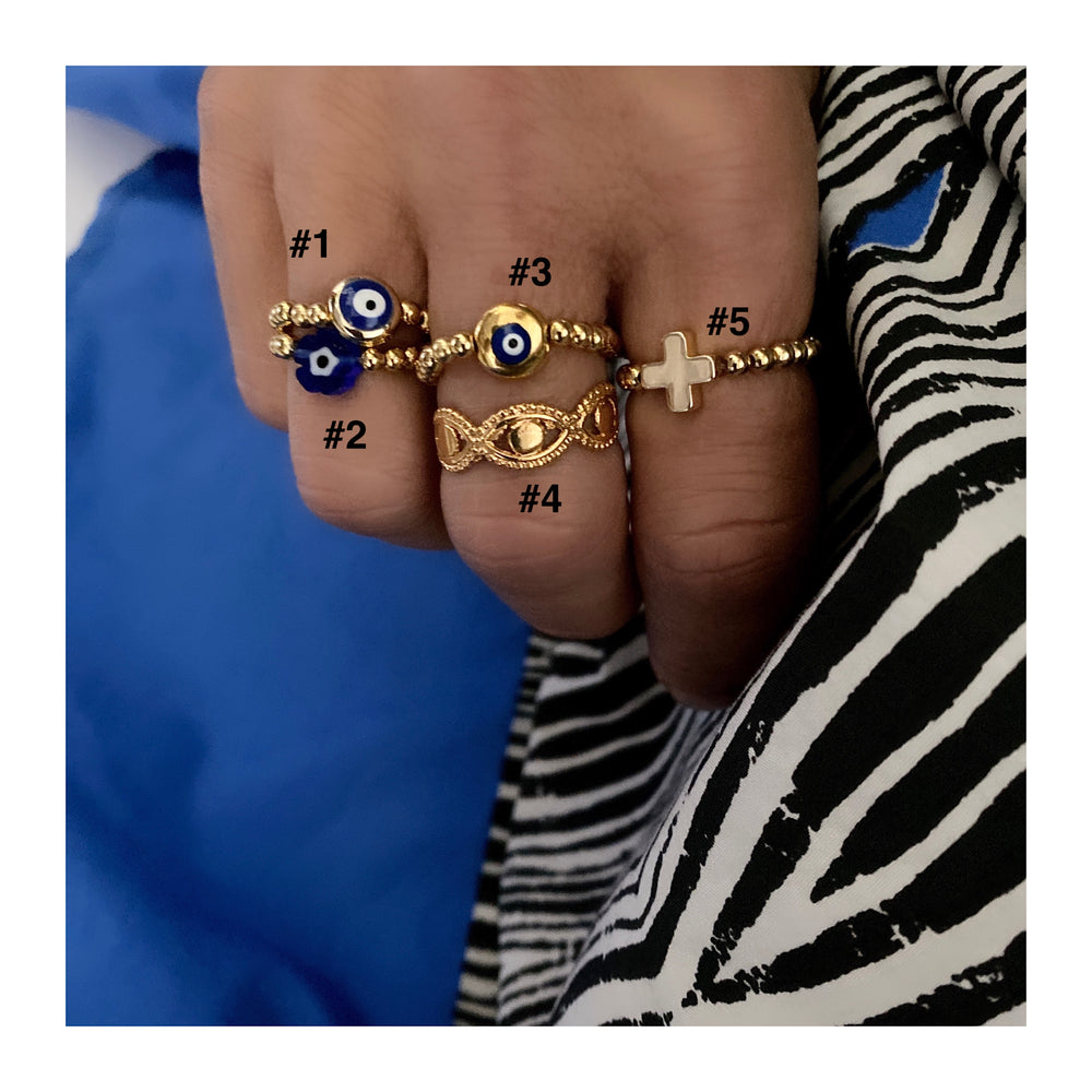 COBALT STACKABLE RINGS