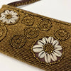 LOULOUDAKI BEADED WALLET-CLUTCH -BRONZE