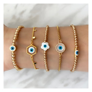 AQUA MARE EVIL EYE BRACELETS AQUA MARE EVIL EYE BRACELETS