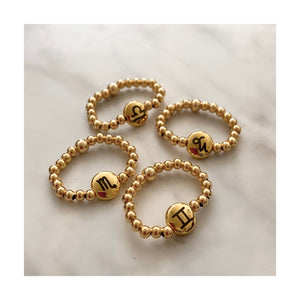 ZODIAC RINGS GOLD PLATED ZODIAC RINGS GOLD PLATED