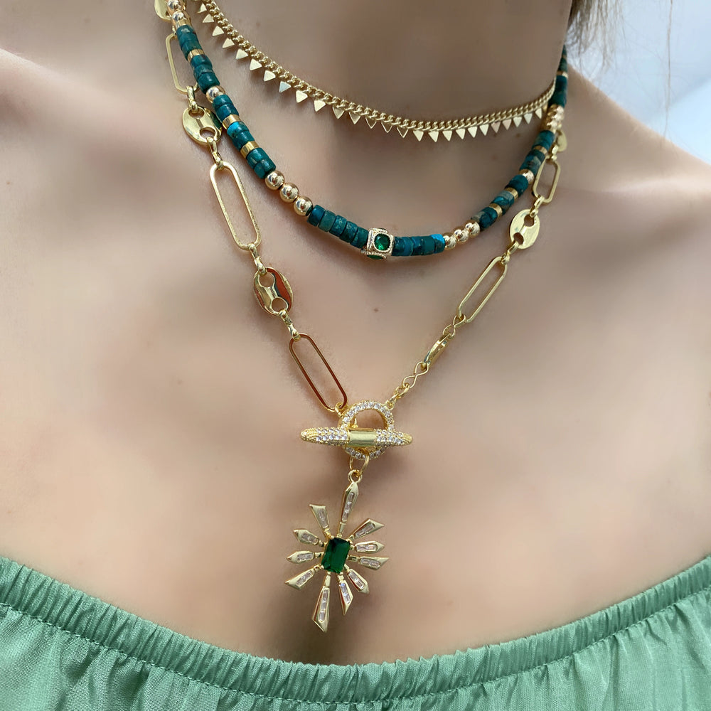 BOHO CHIC ESMERALDA - COLLIERS SUPERPOSÉS