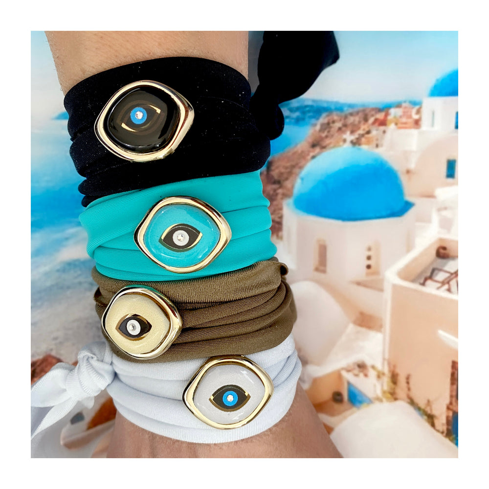 STRETCHY 2 EVIL EYE WRAP