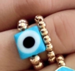 MYKONOS EVIL EYE STACKABLE RINGS MYKONOS EVIL EYE STACKABLE RINGS