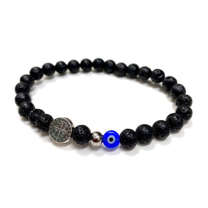 MEN'S BLACK LAVA GALAPAGOS BRACELET MEN'S BLACK LAVA GALAPAGOS BRACELET
