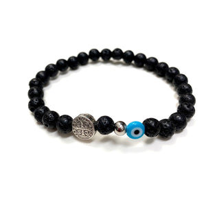MEN'S BLACK LAVA GALAPAGOS BRACELET MEN'S BLACK LAVA GALAPAGOS BRACELET