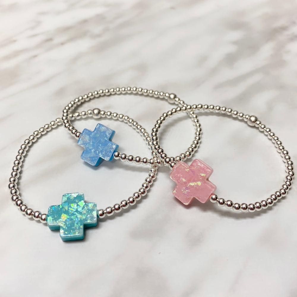 OPALIZED CROSS BRACELETS