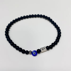 MEN'S BLACK ONYX SKIATHOS BRACELET MEN'S BLACK ONYX SKIATHOS BRACELET