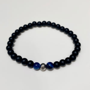 MEN'S MATTE ONYX BLACK KEROS BRACELET MEN'S MATTE ONYX BLACK KEROS BRACELET