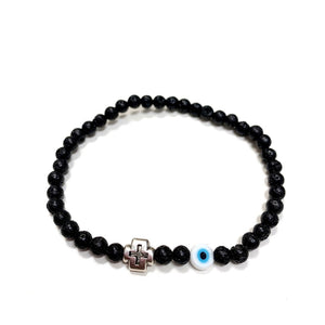 MEN'S BLACK LAVA ETNA BRACELET MEN'S BLACK LAVA ETNA BRACELET