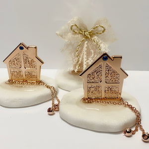 BAPTISM/WEDDING FAVOR HOUSE WITH GREEK WISHES (25 PIECES) BAPTISM/WEDDING FAVOR HOUSE WITH GREEK WISHES (25 PIECES)