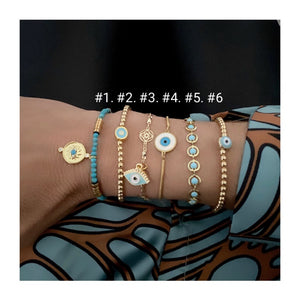 AQUAMARINE BRACELET STACK AQUAMARINE BRACELET STACK