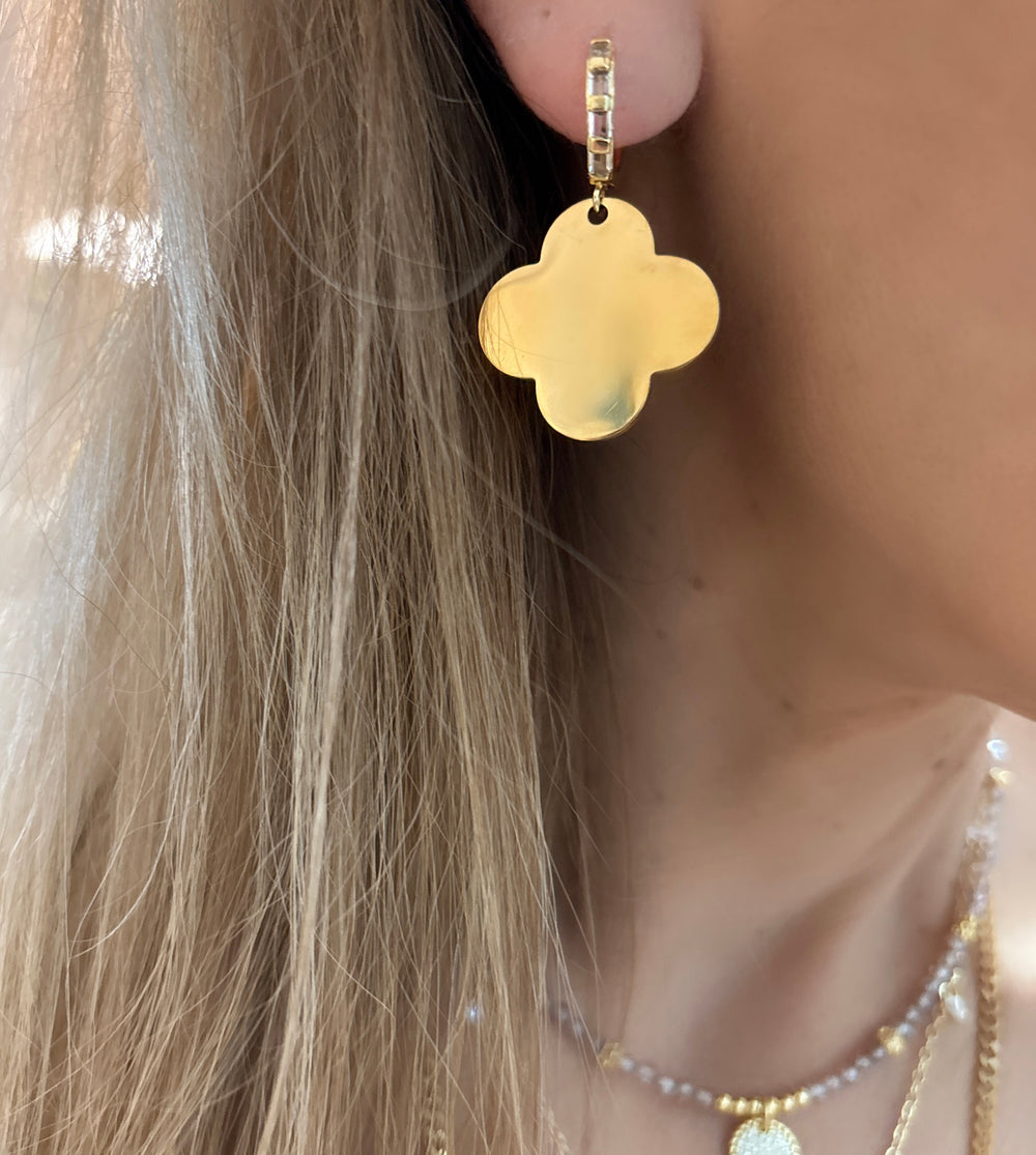 BOUCLES D'OREILLES TRÈFLE