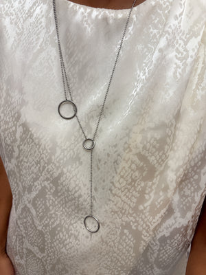 CIRCLES NECKLACE SILVER