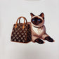 SWEAT-SHIRT COURT PRINCESSE CHAT