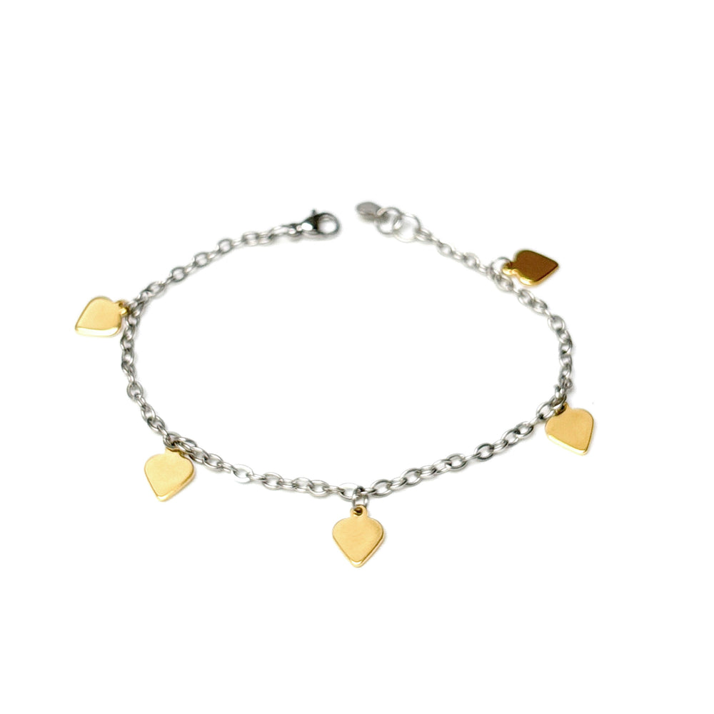 TWO TONE LOVE  BRACELET