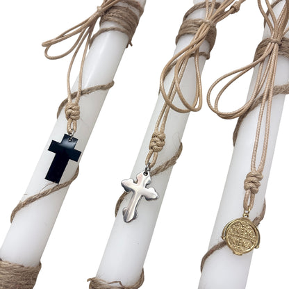 COLLIER CROIX POUR GARÇONS BOUGIES DE PÂQUES