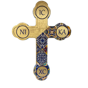 LARGE ICXC NIKA WOOD CROSS