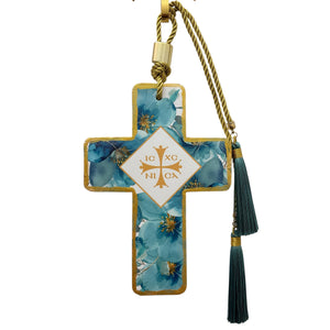 Croix en porcelaine ICXC NIKA