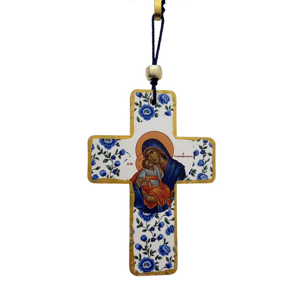CROIX EN PORCELAINE PANAGIA