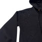 Sweat à capuche noir zippé à strass