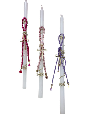GOLD CROSS CHARM  EASTER CANDLES II