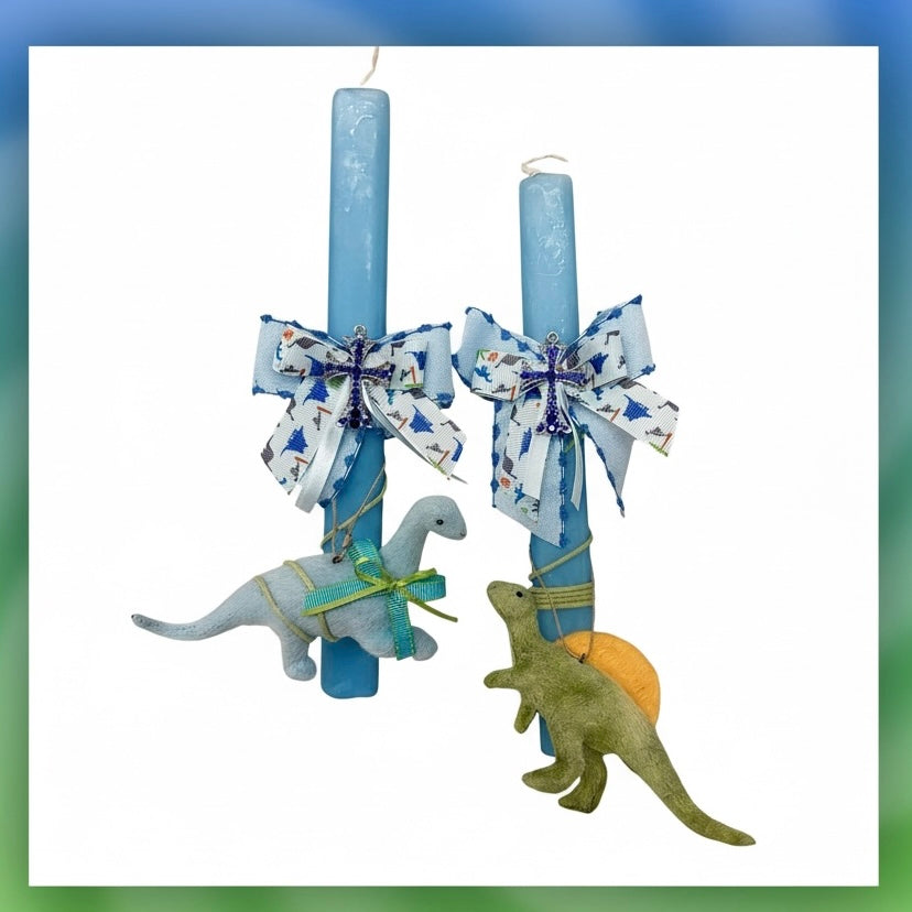 DINOSAUR  EASTER CANDLE