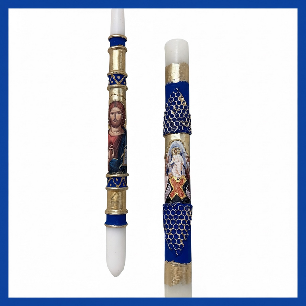 BOUGIES RELIGIEUSES DE PÂQUES CHRIST