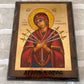 WOOD ICON PANAGIA EPTASPATHI (7 SWORDS)
