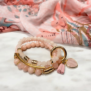3 IS A CHARM PASTEL PINK STACK