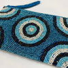 MATAKIA BEADED WALLET-CLUTCH - BLUE