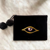 EVIL EYE CLUTCH IRIS POM POM