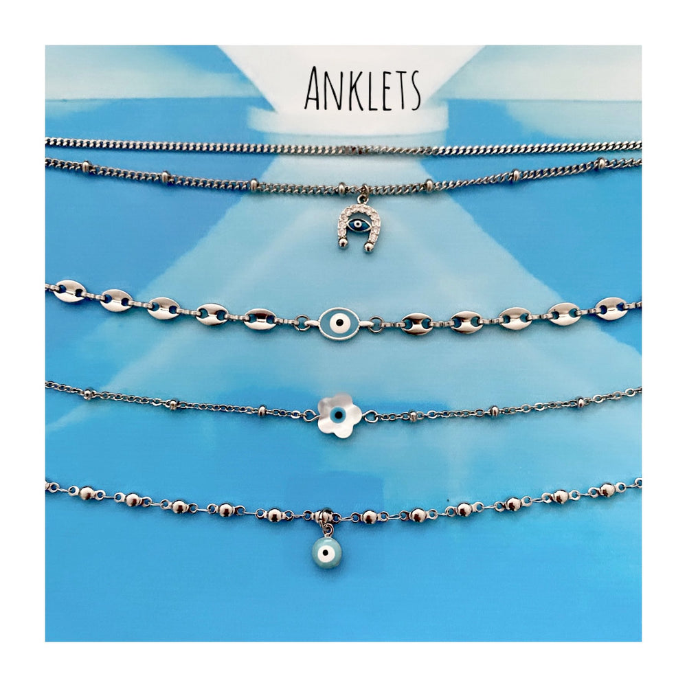 THALASSA ANKLETS EVIL EYE