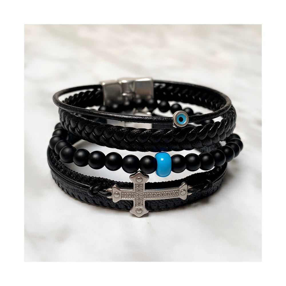 MEN'S ODYSSEUS BRACELET STACK