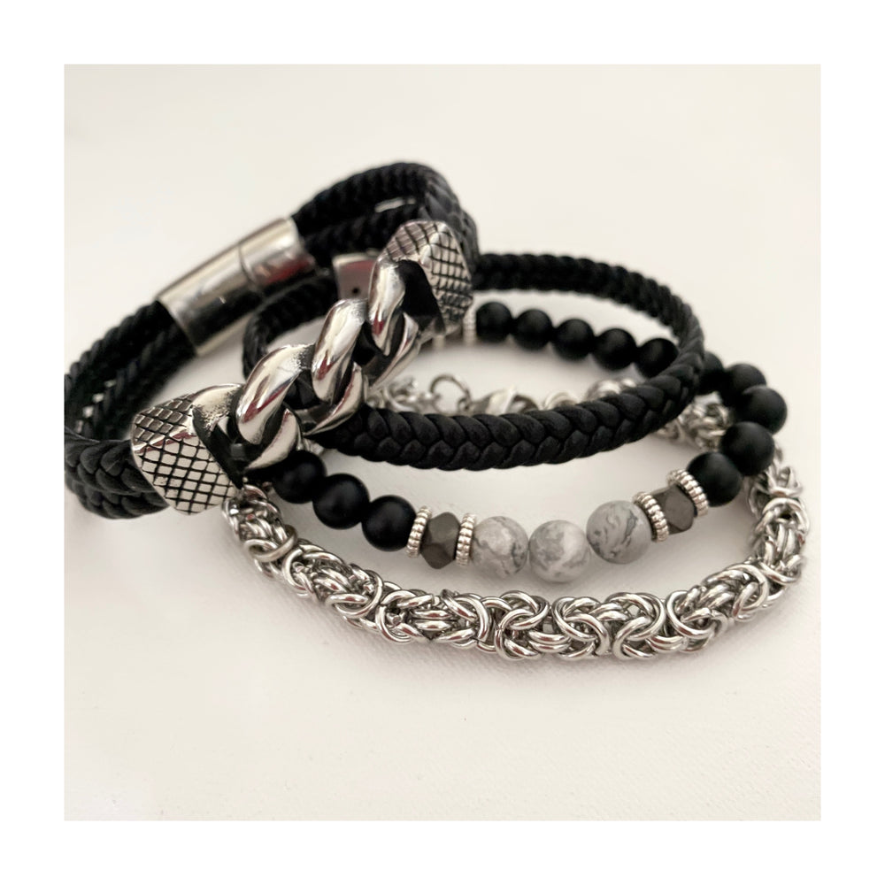 PILE DE BRACELETS ACHILLES POUR HOMMES