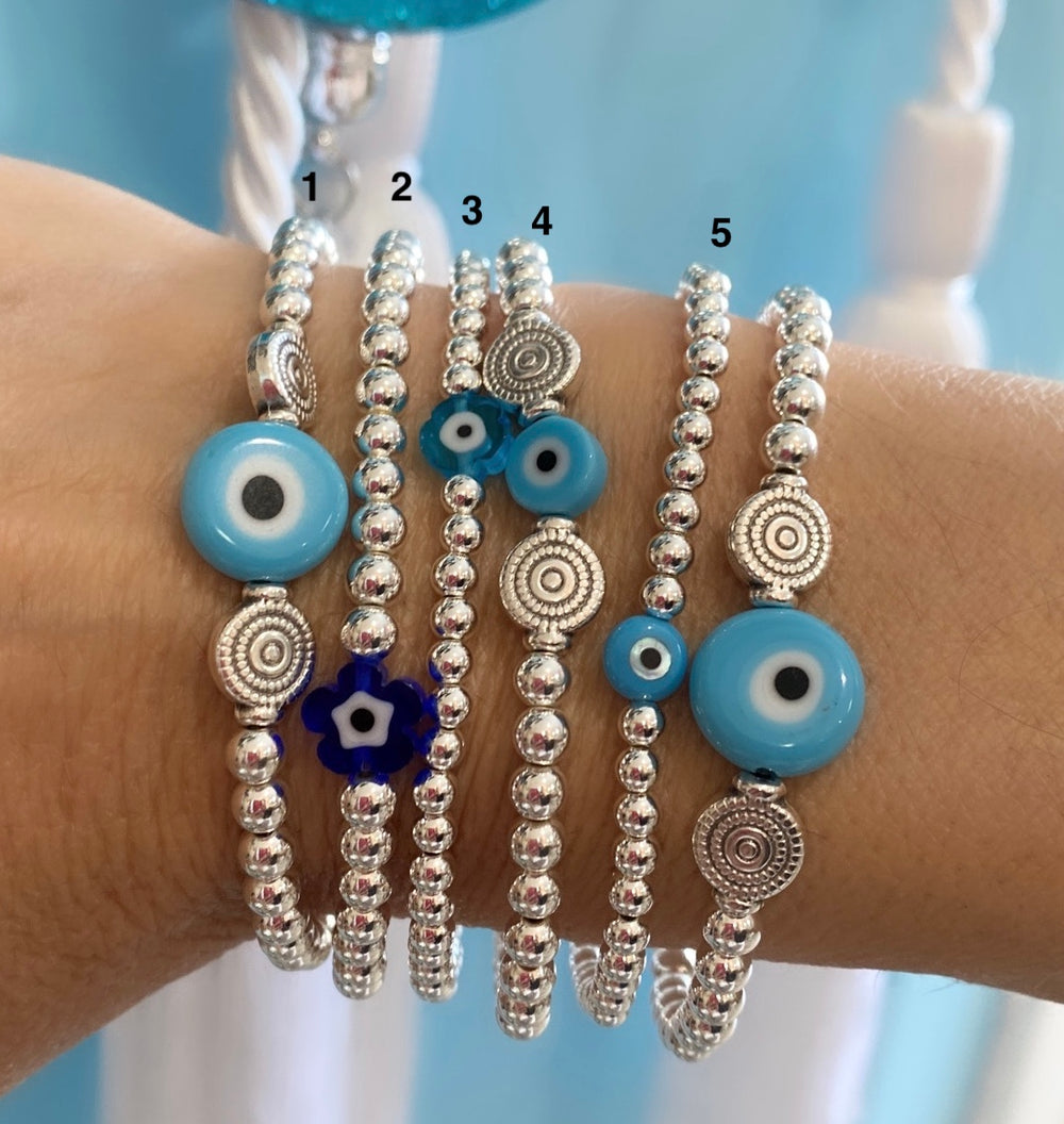 BRACELETS YEUX EN VERRE